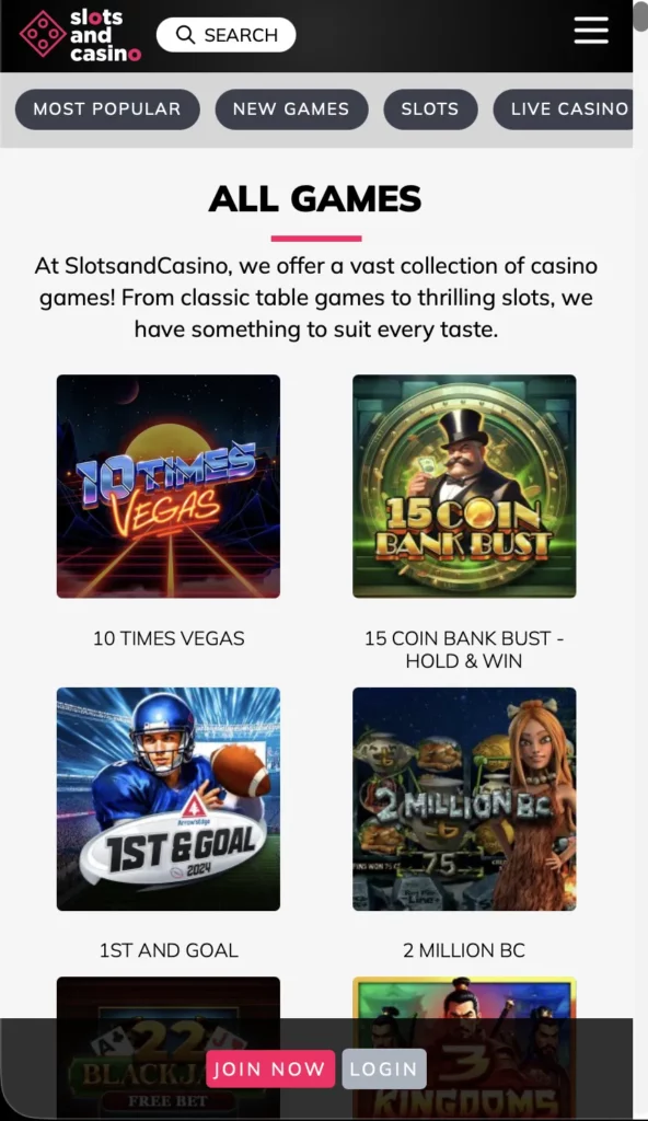 Play Casino Games on Mobile