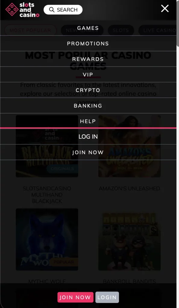 Casino on Mobile and Desktop